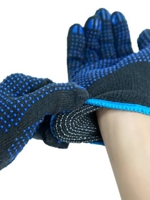 Cotton dotted hand gloves heavy