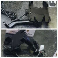 Bike Mobile Holder With Charger - Standard Size, Vehicle Type: Bike | 1-year Warranty, Ideal For Automobile Use
