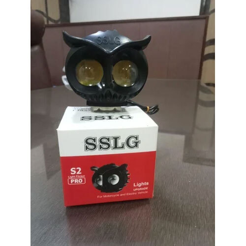 Bike Owl Light - Plastic/PVC, Standard Size | 1-Year Warranty, Suitable for Bicycles, Versatile Automobile Usage
