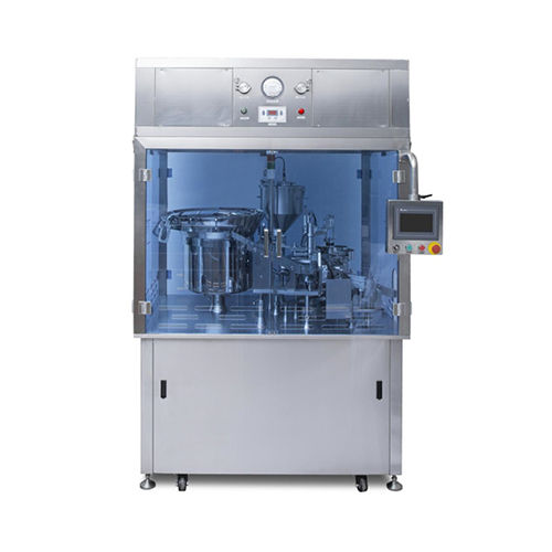 Aj-Dza100 Prefilled Plastic Syringe Filling And Capping Machine - Color: Silver