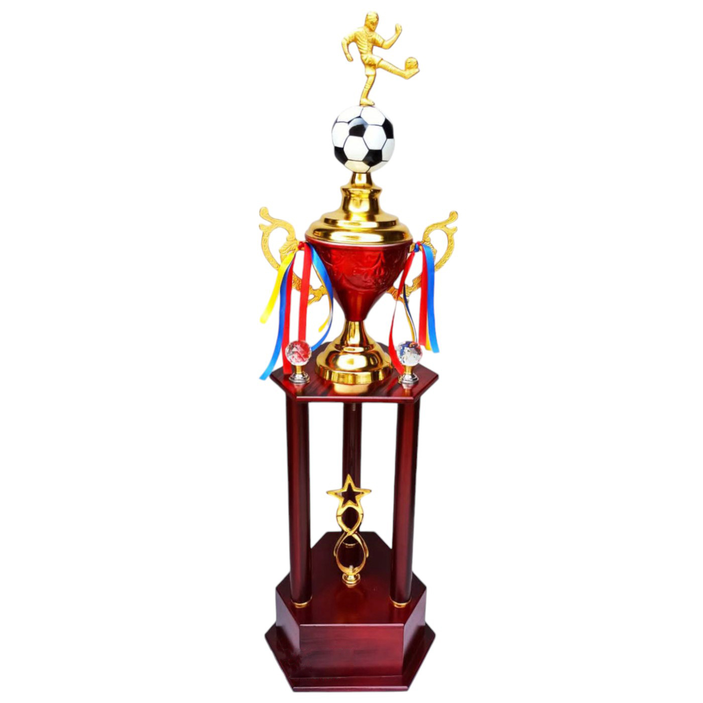 Football Sports Metal Trophy #0562