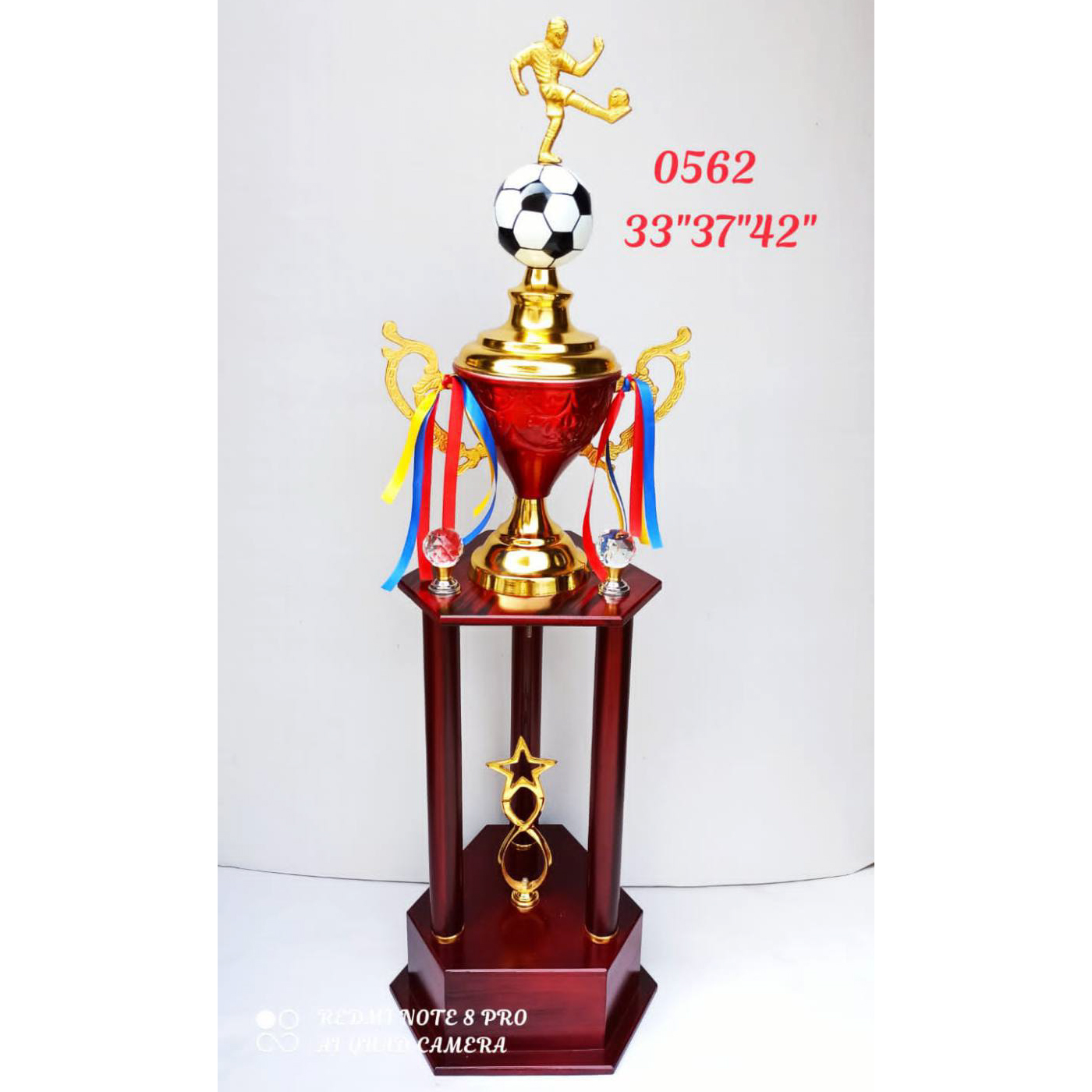 Football Sports Metal Trophy #0562