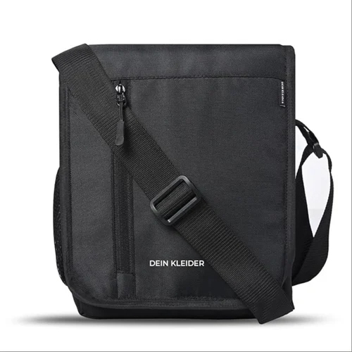 Nylon Flapover Sling Cross Body One Side Shoulder Bag