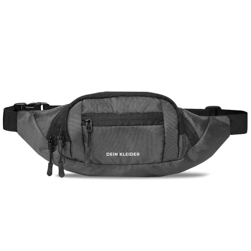 Venture Waist Fanny Pack Travel Handy Zip Pouch Money Phone Belt Sport Bum Grey - Design: Plain