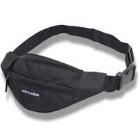 Waist Bag Fanny Pack - Polyester Material, Various Sizes Available, Black Color | Adjustable Strap, Zipper Closure, Utility & Travel Use