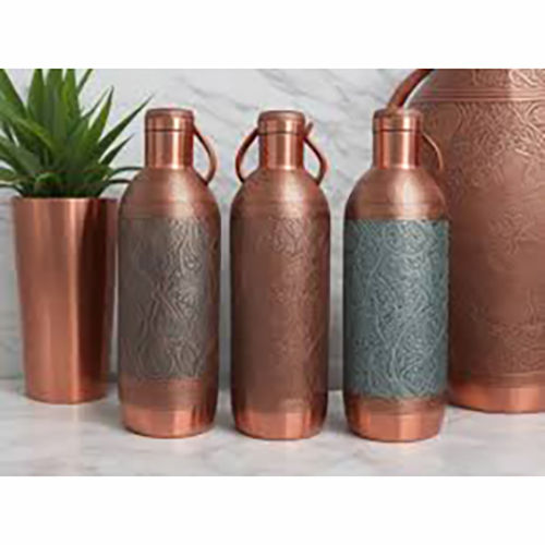 Copper Water Bottle - Color: Bronze