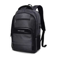 Anti Theft Tech Backpack - Durable Polyester, Fits 15.6 Inch Laptop, Sleek Black Design | Lockable Zippers, Usb Charging Port, Padded Top Handle