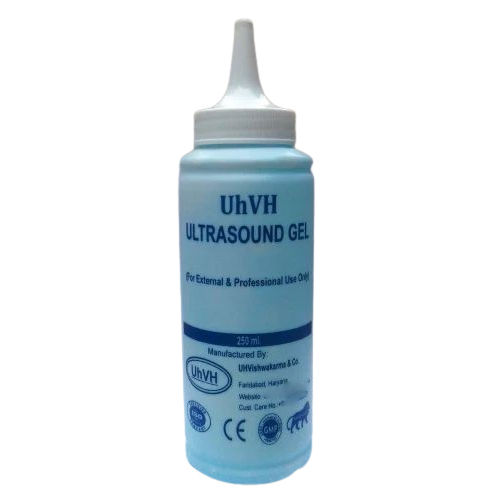 250Ml Uhvh Ultrasound Gel - Color: White