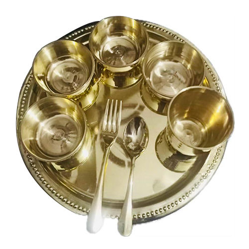 Brass Dinner Plate - Material: Metal