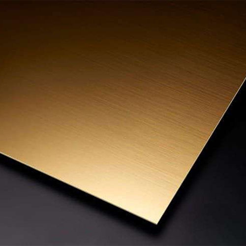 Gold Abs Sheet Without Engraving - Color: Golden