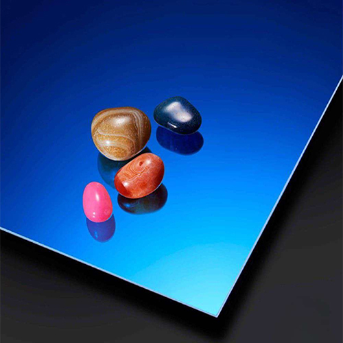 Acrylic Dark Blue Mirror - Color: Silver