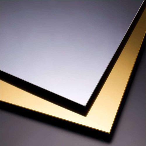 Silver And Golden Polystyrene Mirror