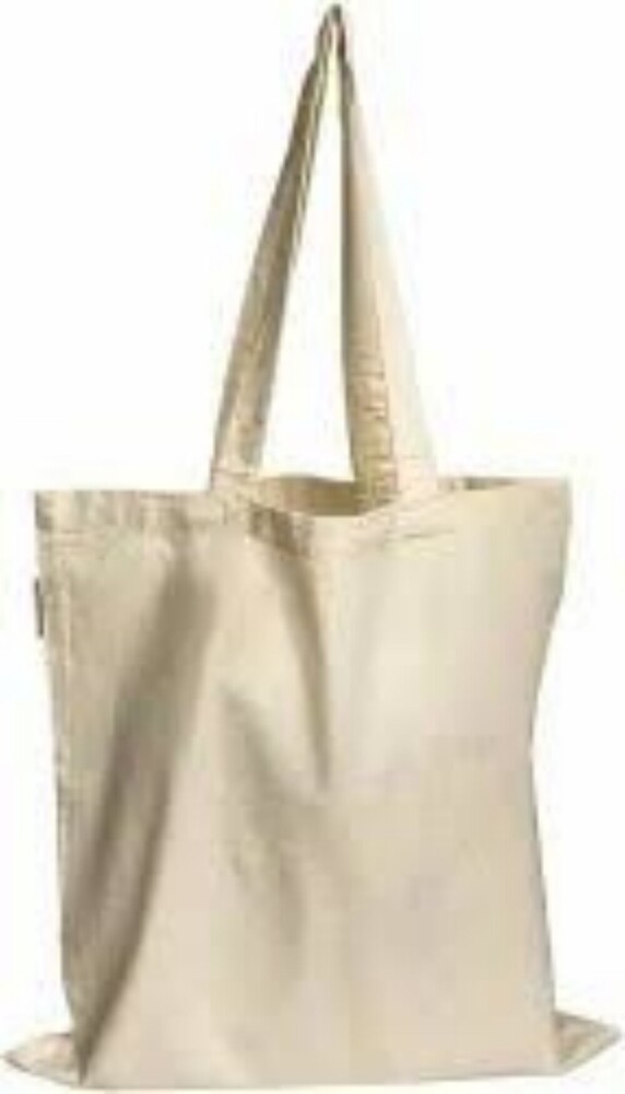 Loop Handle Cotton Bag - Color: White