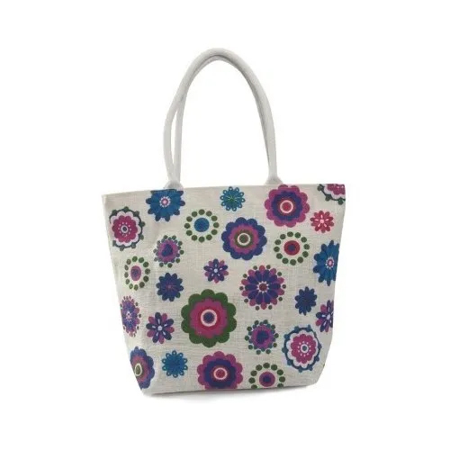 Floral Printed Canvas Bag - Capacity: 5 A 10 Kg Kg
