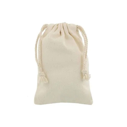 Small Cotton Drawstring Bag - Capacity: 2 Kg Kg/Hr