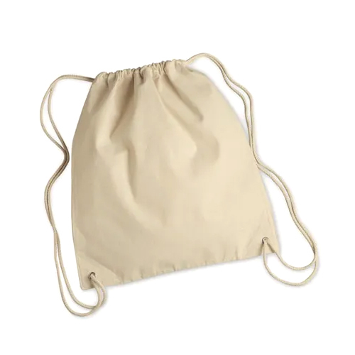 30x30 cm Cotton Drawstring Backpack Bag
