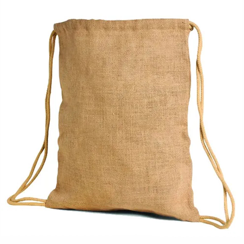 30x45cm Jute Drawstring Backpack Bag