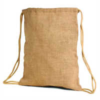 30x45cm Jute Drawstring Backpack Bag - Jute Material, 30x45 Cm Size, Brown Color | Eco-friendly, Biodegradable, Secure Drawstring Closure