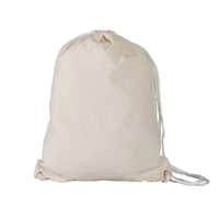 30x40 Cm Cotton Drawstring Backpack Bag - Color: Gray