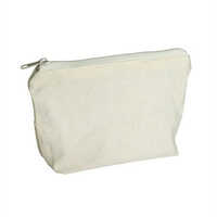 Plain Cotton Purse - Color: White