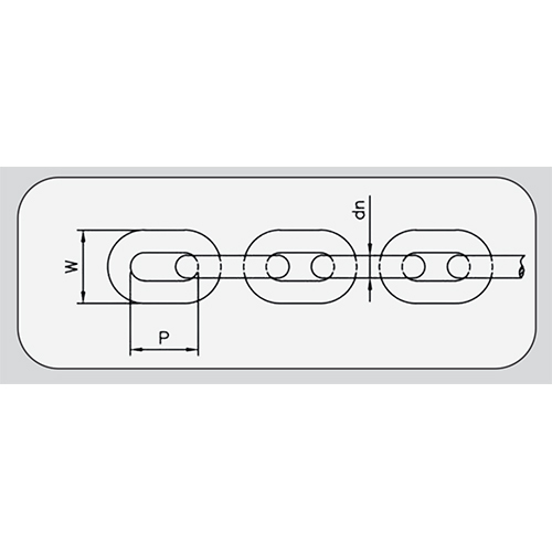 Grade 30 L3 Calibrated Chain 2429 - Material: Metal