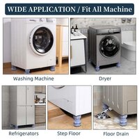 Washing machine supports