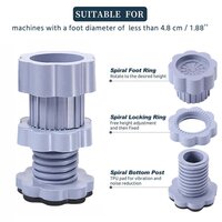 Washing machine supports