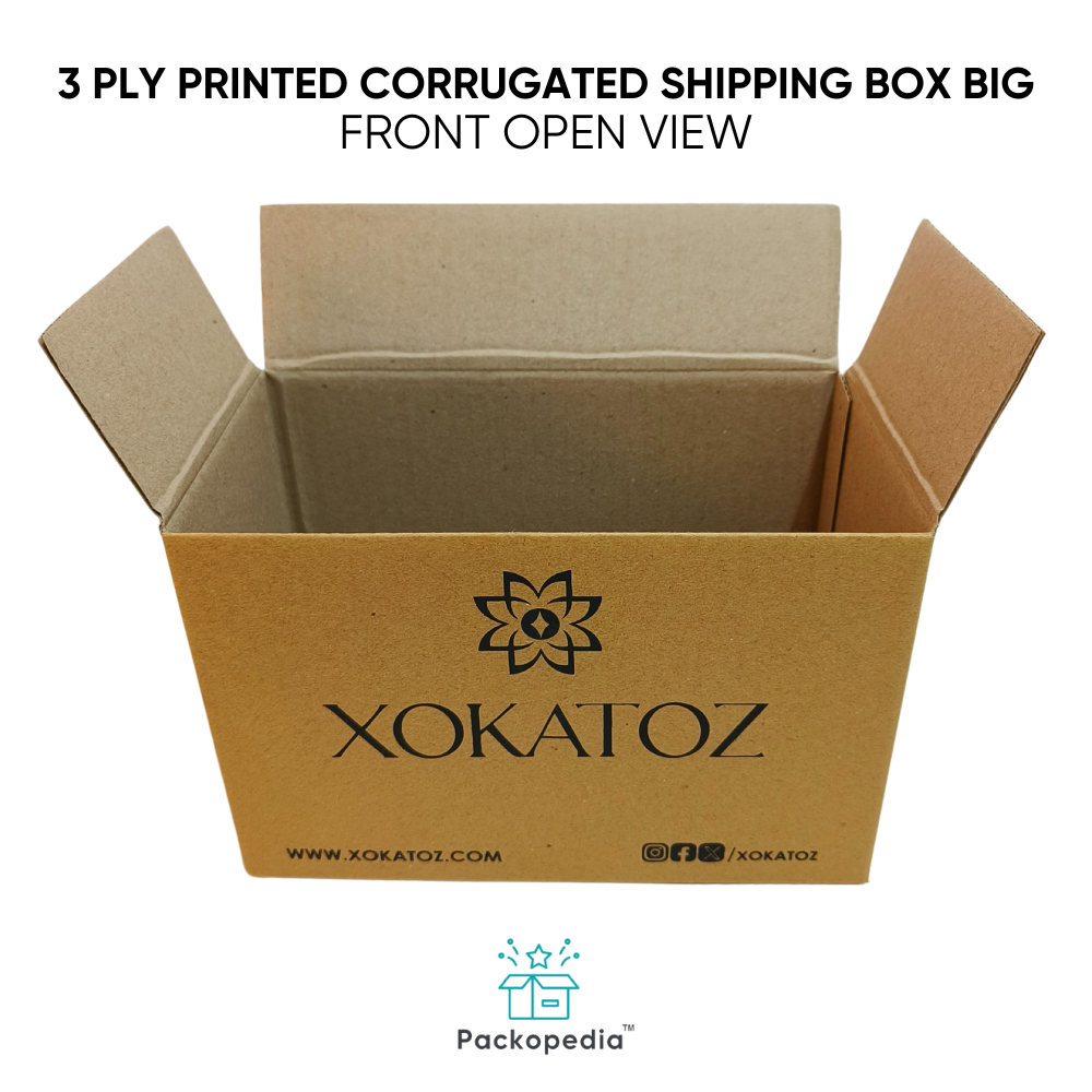 3 Ply Printed Corrugated E-Commerce Shipping Box Small