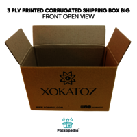 3 Ply Printed Corrugated E-Commerce Shipping Box Small
