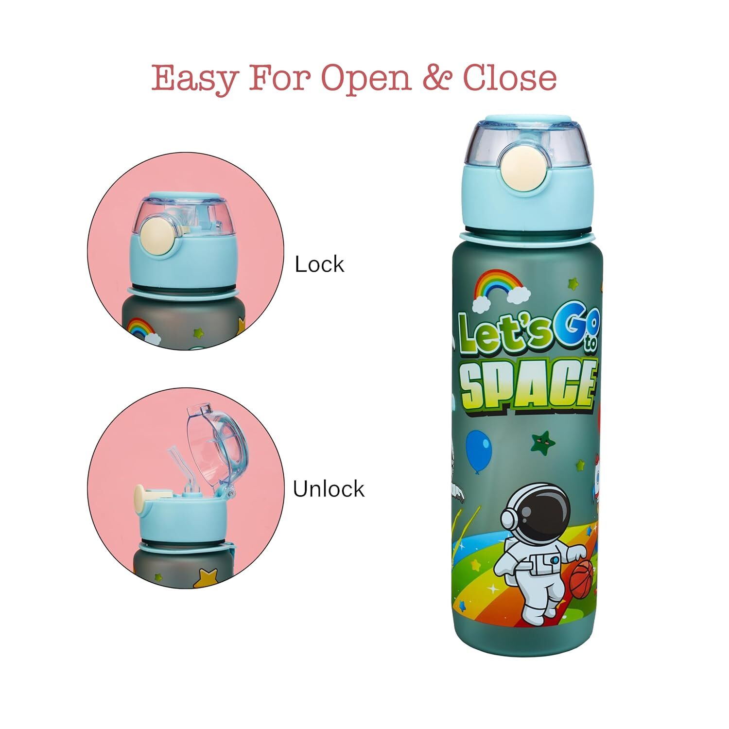 CHERRYBOX KIDS SPACE SIPPER WATER BOTTEL