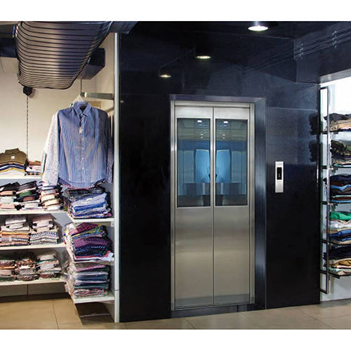 Ss Half Framed Glass Door Automatic Lift - Material: Stainless Steel