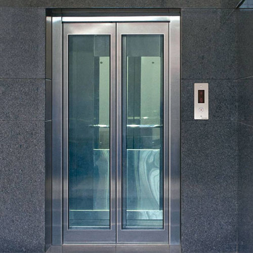 Glass Door Automatic Lift With SS Frame Big Vision