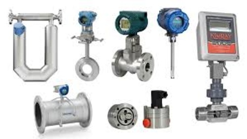 Gas Flow Meter - Color: Silver