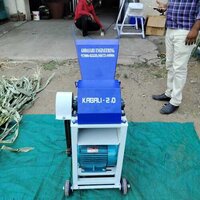 Chaff Cutter Machine - 1.5 Hp Motor, 700-900 Kg/hr Output | 0.5-1 Inch Cutting Size, Three En 31 Blades, Kabali-2.0 Brand