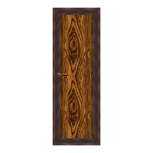 Pvc Bathroom Door - Color: Brown