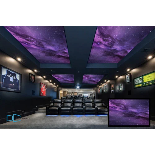 3D Galaxy Stretch Ceiling