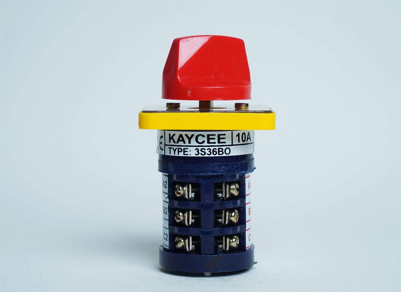 Rotery Switch Kaycee - 16a Industrial | Grey Color, Reliable Functionality For Industrial Applications