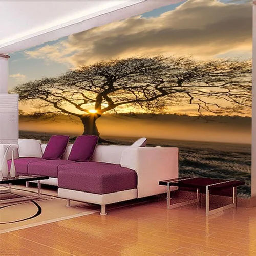 Wall Decor Art Customized Wallpaper - Material: Pvc