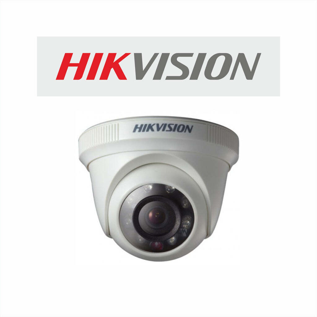 Hikvision 2mp Hd Indoor Dome Camera - Plastic Housing, 2 Megapixel, White Color | True Day/night, Smart Ir Up To 20m, Ideal For Airports And Schools