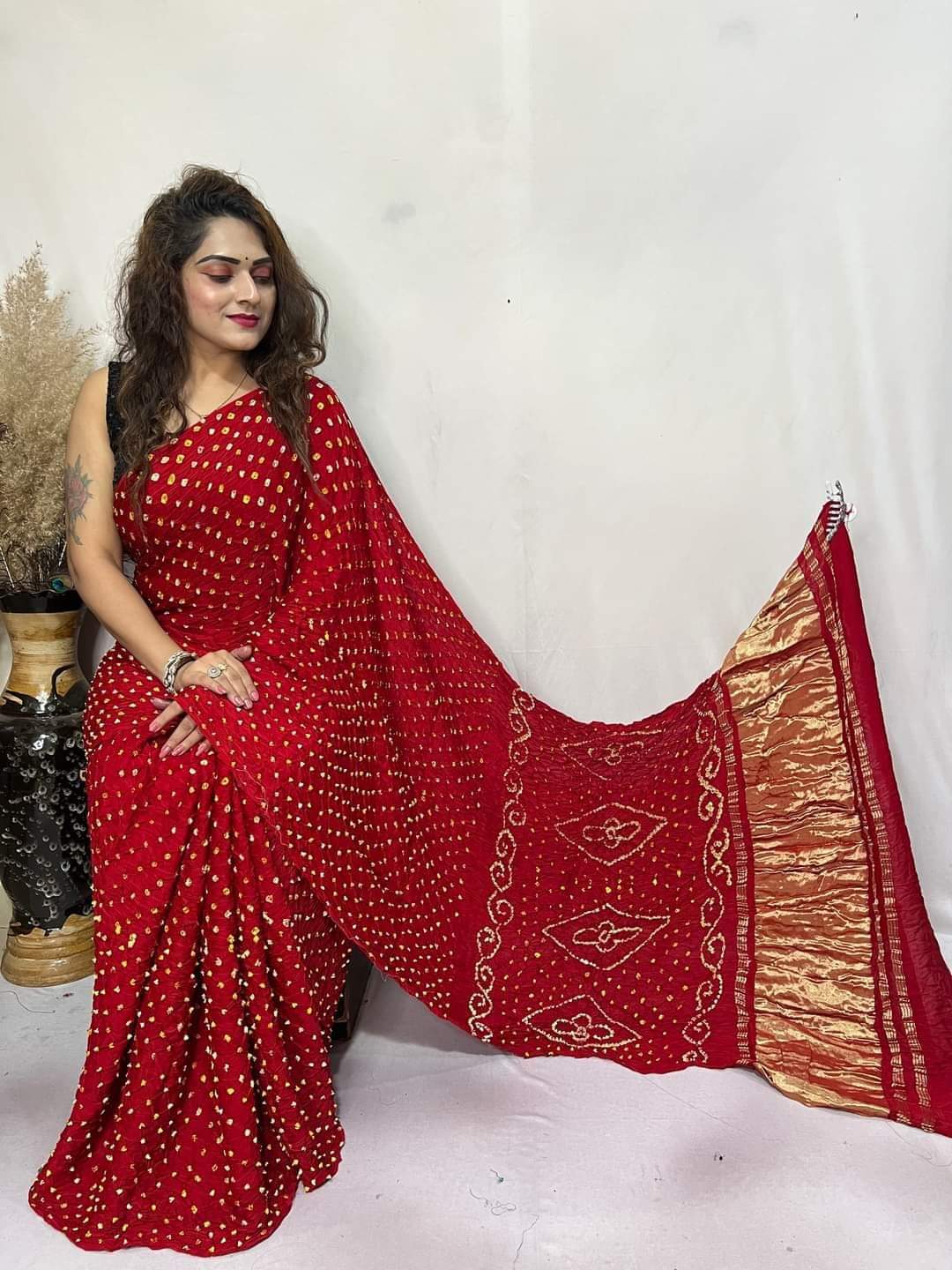 Semi Gaji Tissue Dani Saree
