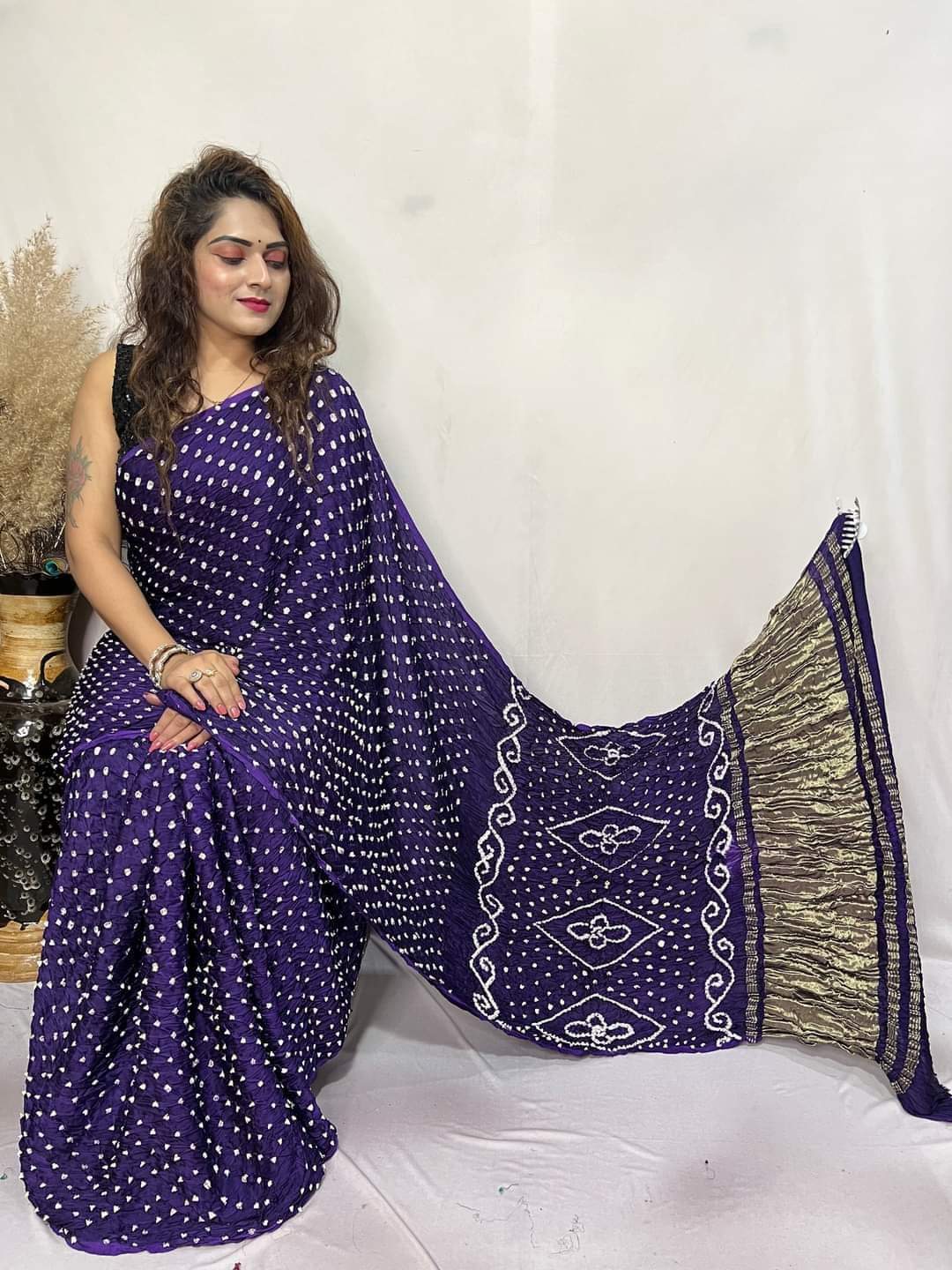 Semi Gaji Tissue Dani Saree
