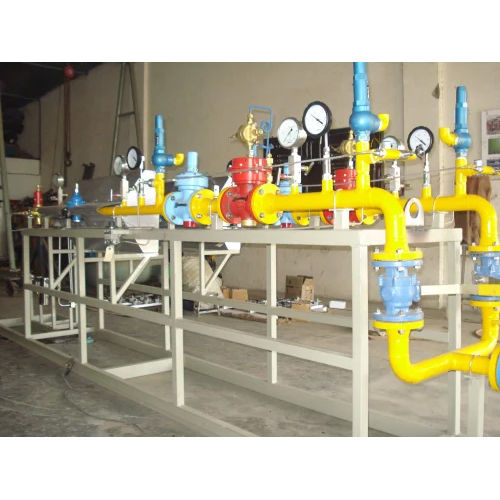 Gas Skid Flow Meter - Color: Yellow