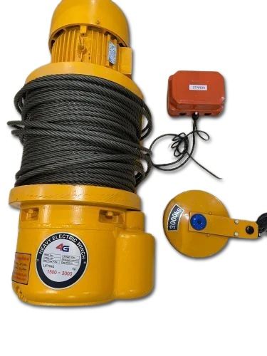 electric winch 5 ton 100 mtr three phase