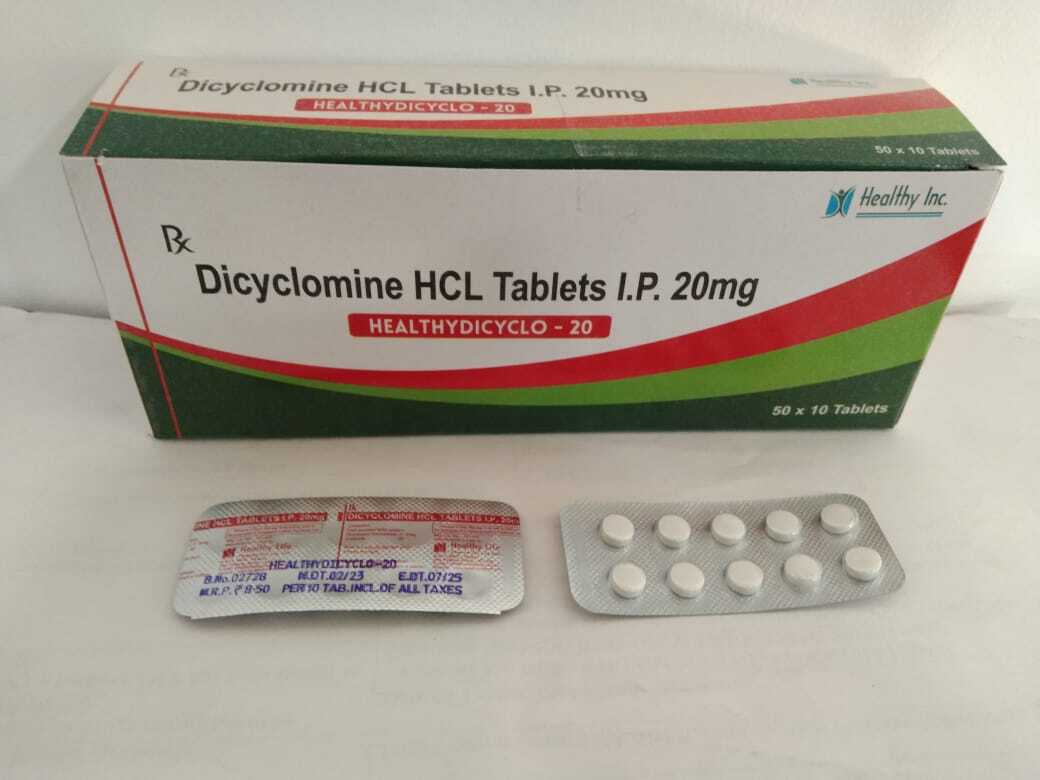 Dicyclomine Hcl Tablet 20mg - Drug Type: Generic Drugs