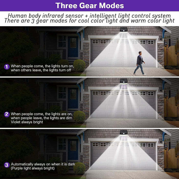 Bug Zapper Outdoor 2 in 1 Solar Mosquito Zapper Lamp