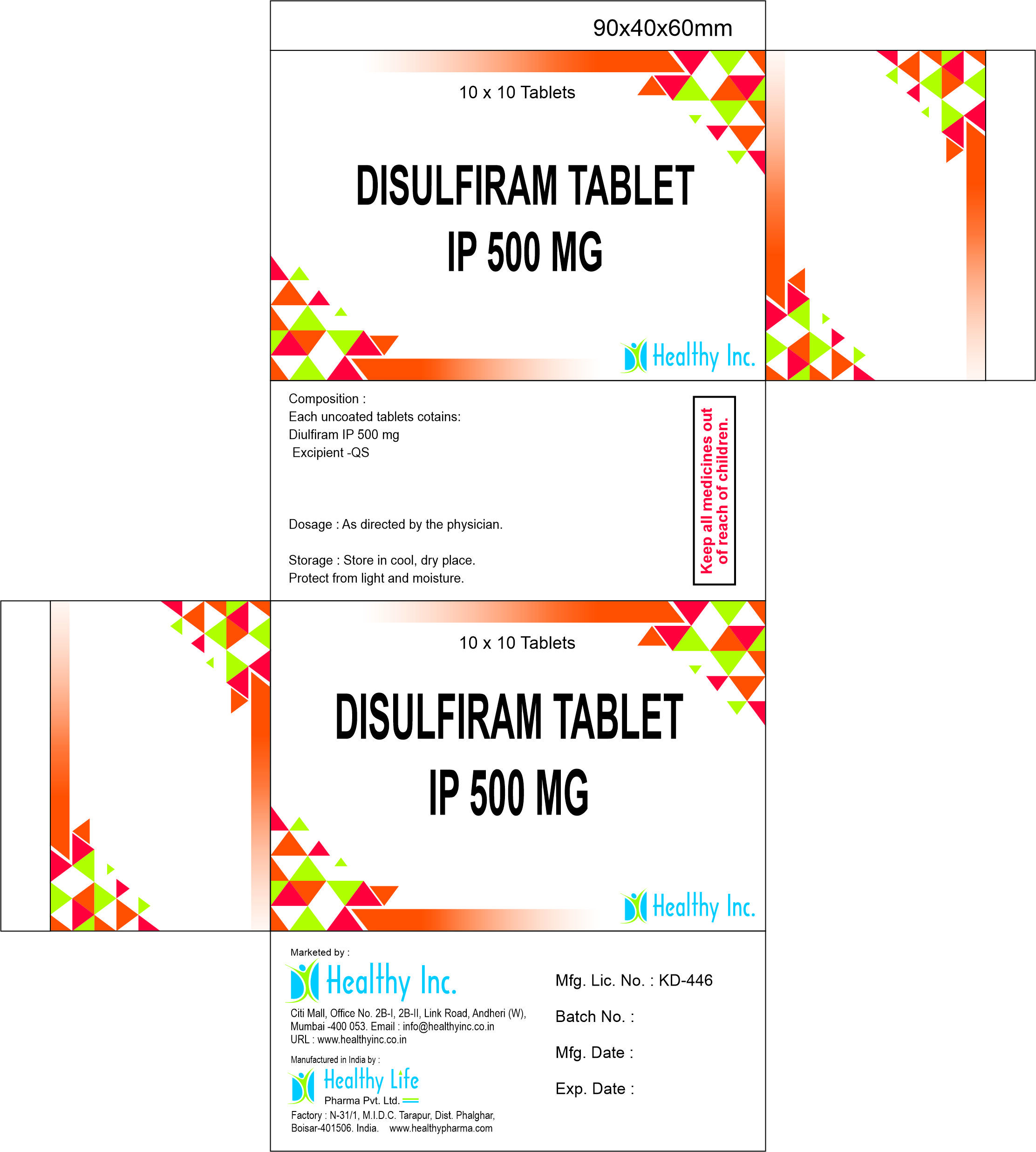 Disulfiram Tablet 500mg