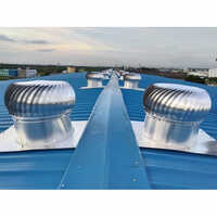 Roof Turbo Ventilator - Durable Aluminum, Custom Size, Sleek Silver | Efficient Industrial Ventilation For Factories And Workspaces
