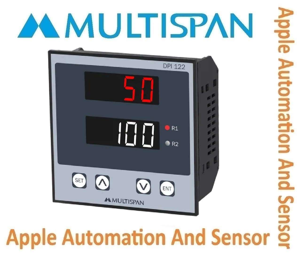 Dpi-122 Multispan Dual Input Indicator - Double Display Universal Input Pid Controller, Dual Relay, 4+4 Digit | 1 Year Warranty, Ideal For Temperature Control