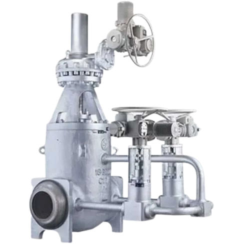 L&T Pressure Seal Gate Valves - Color: Silver