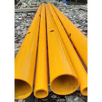 Powder Coated Conical Pole - Color: Yellow